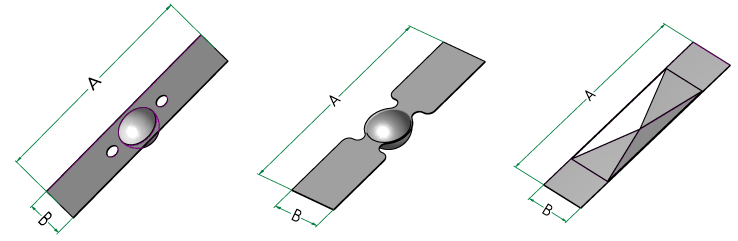 Evaporation boats standard shapes