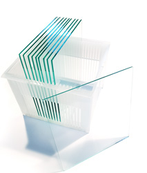 Glass Wafers in Carrier
